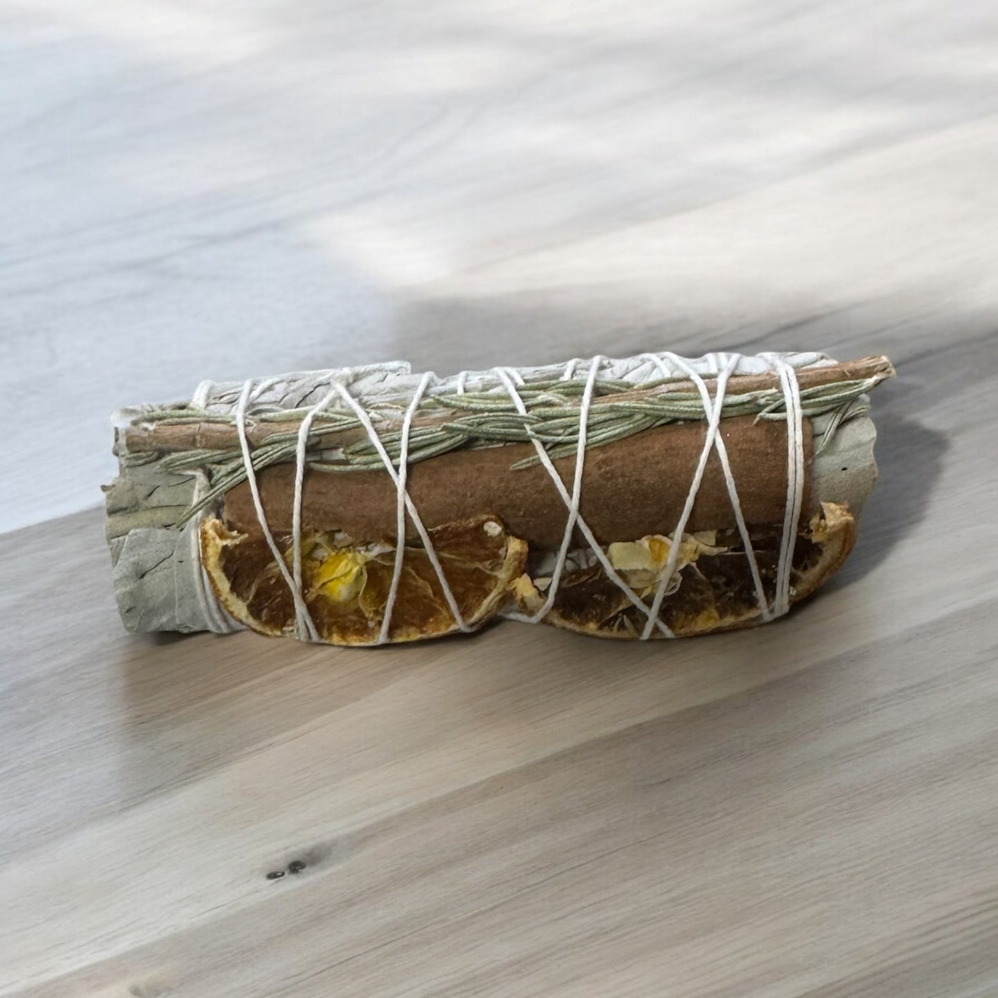 White Sage w/ Orange Slices, Cinnamon, and Rosemary