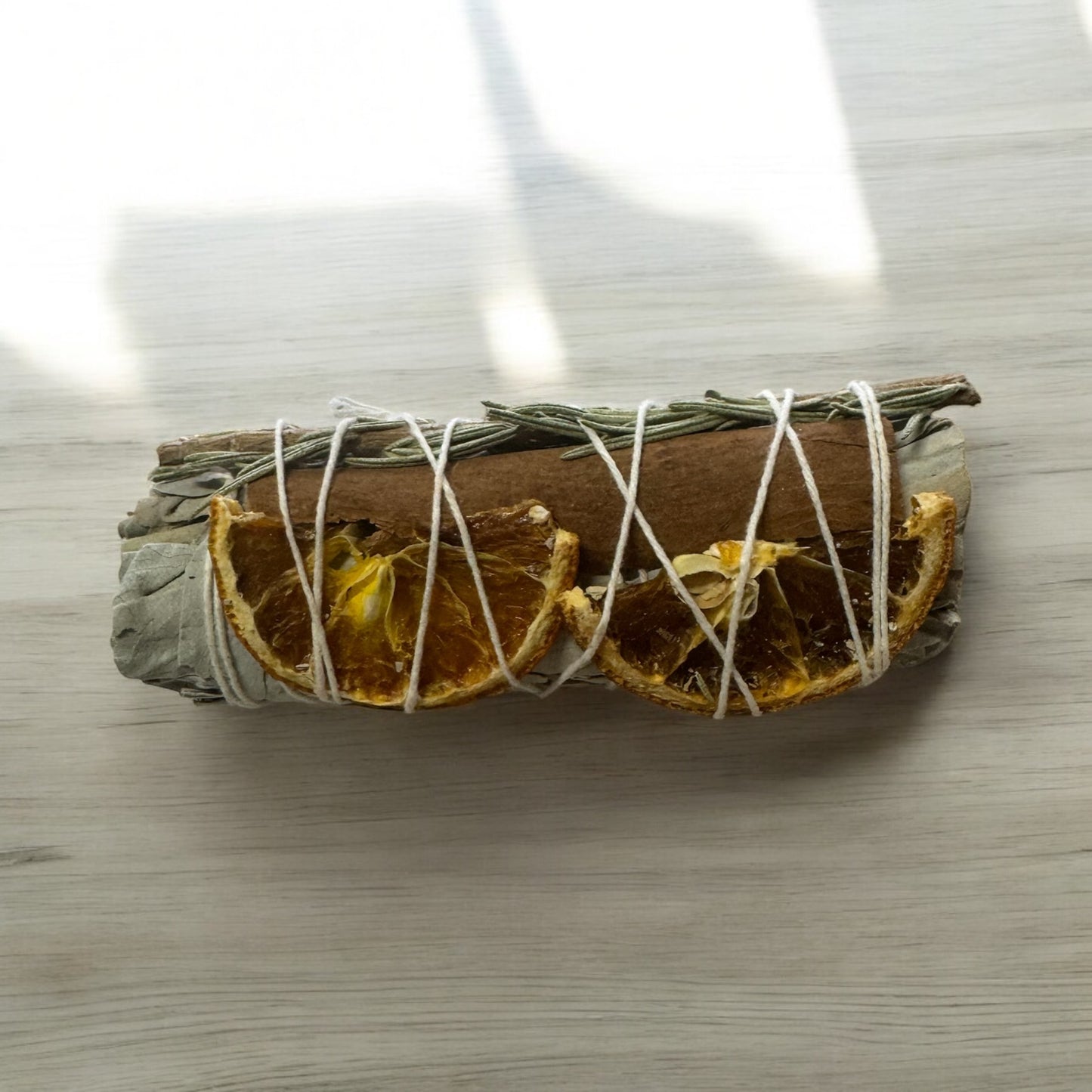 White Sage w/ Orange Slices, Cinnamon, and Rosemary