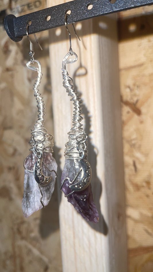 Super Seven Witch Broom Earrings