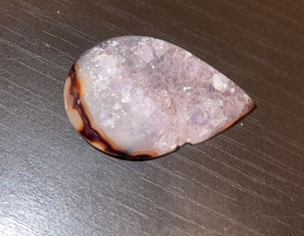 Druzy Teardrop Agate